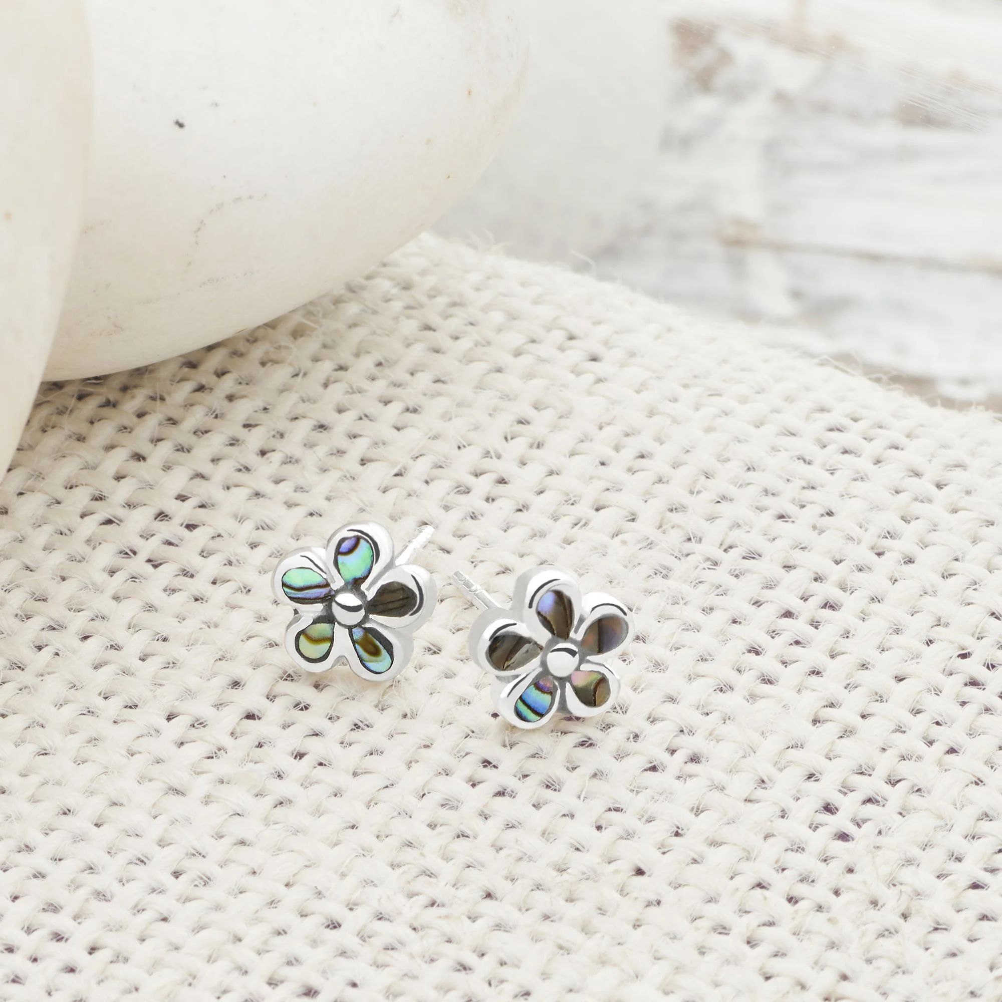Abalone Petal Studs - Image 2
