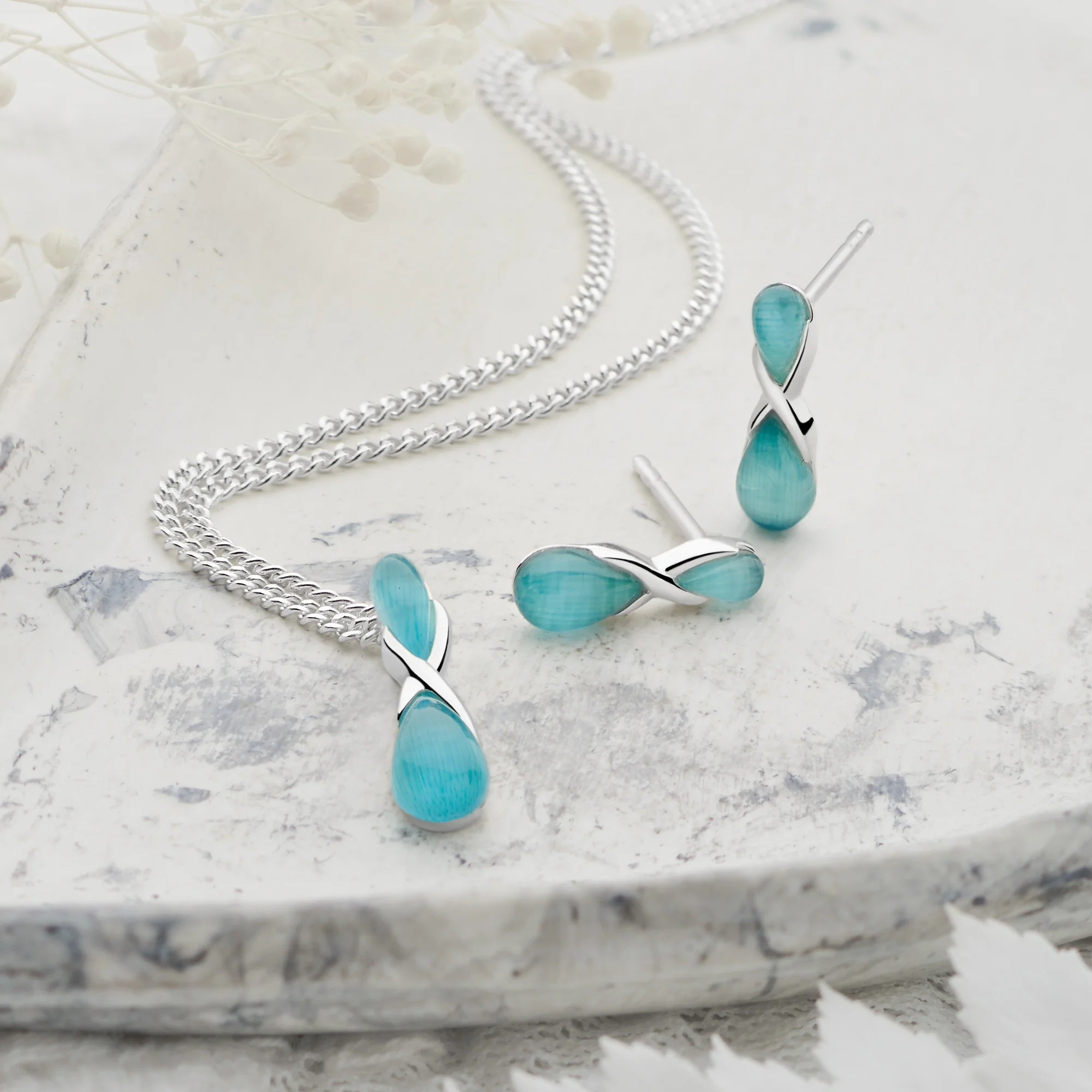 Cat's Eye Hourglass Pendant - Image 2