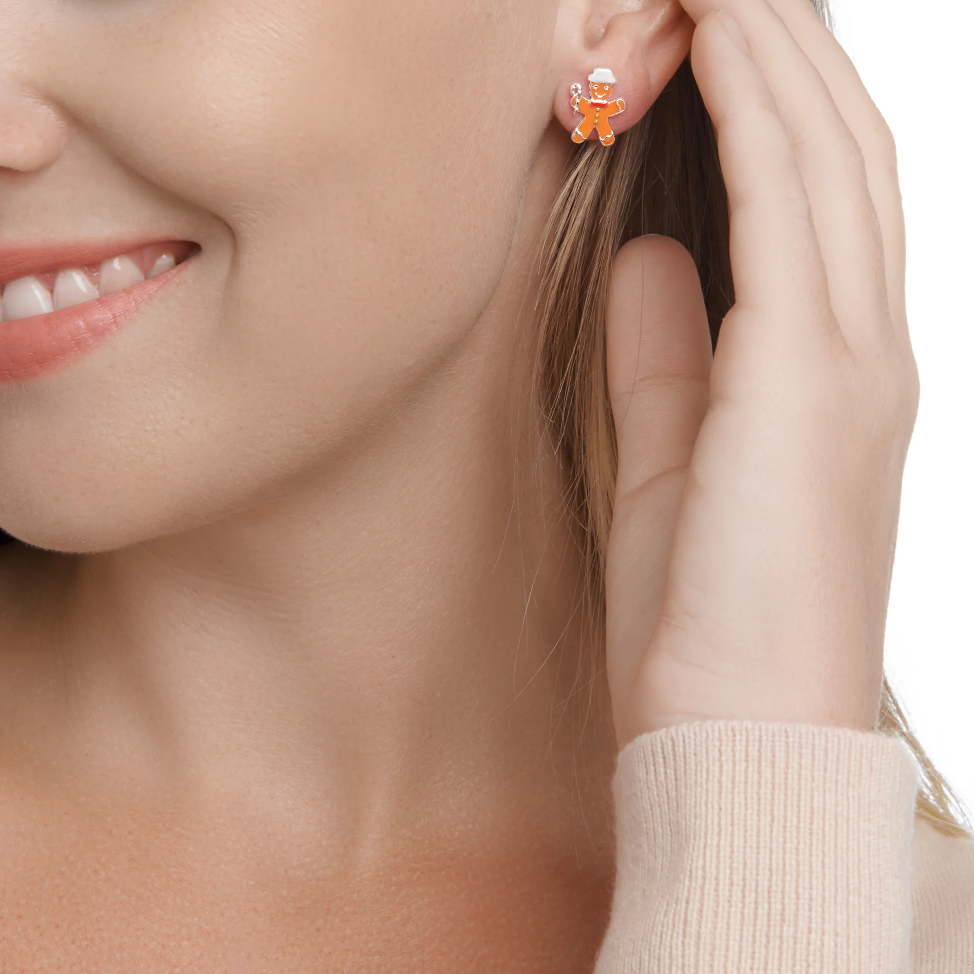 Gingerbread Man Studs - Image 3