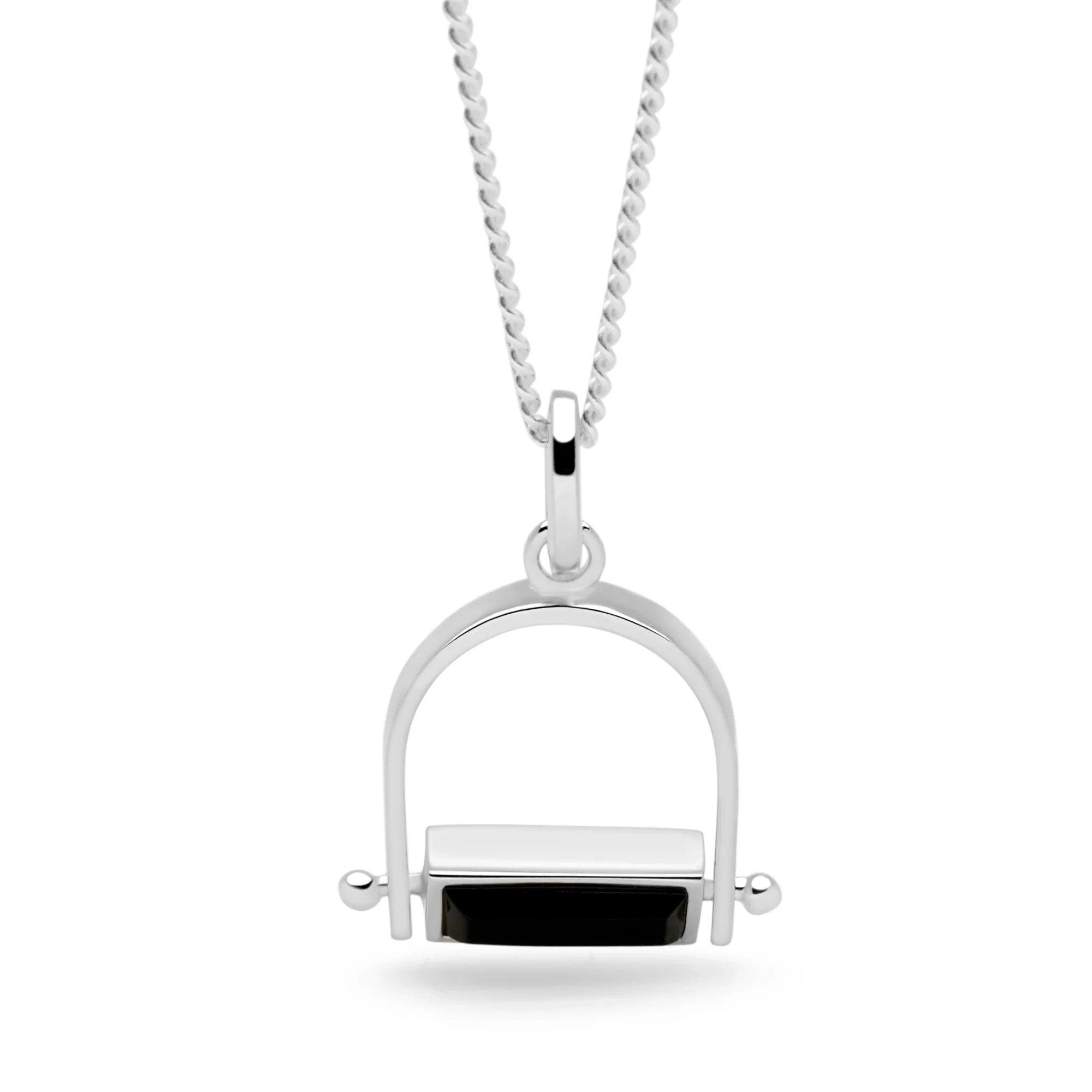 Onyx Stirrup Pendant - Image 4