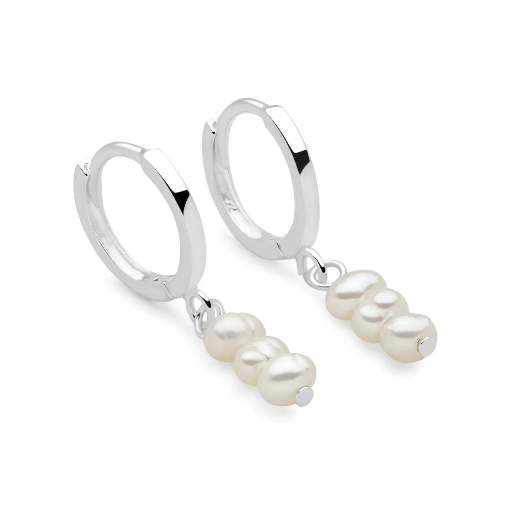 Pearl Drops Hoops - Image 4