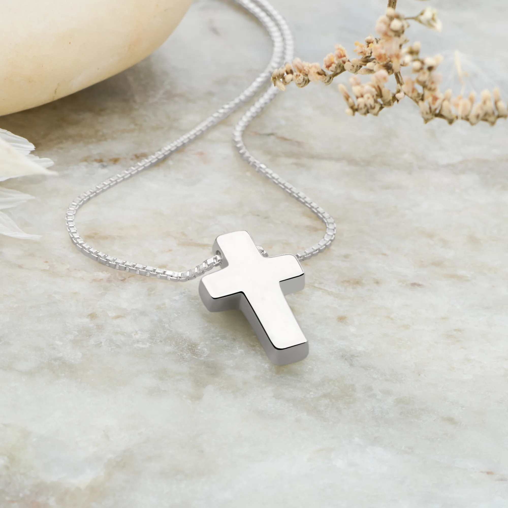 Silver Cross Necklace - Image 2