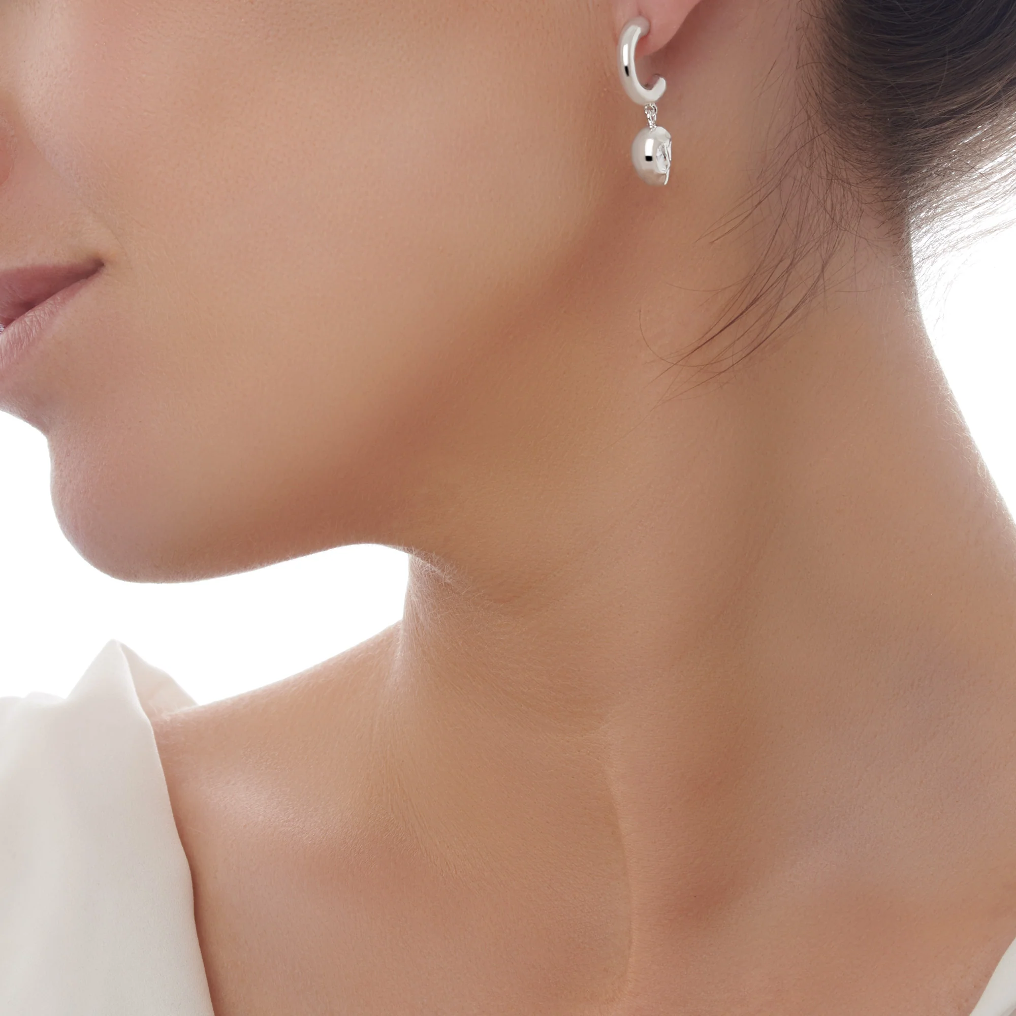 Silver Rock Hoops - Image 3