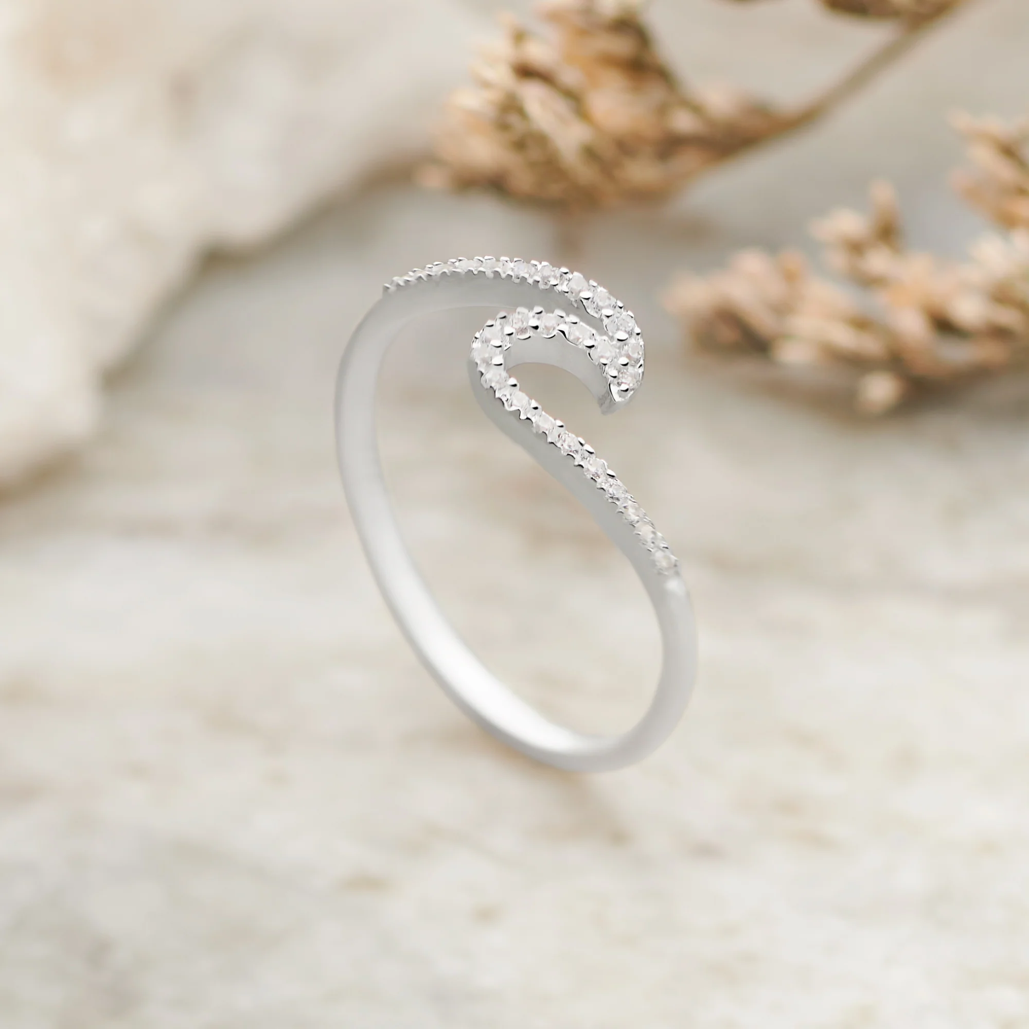 Sparkling Wave Ring - Image 2