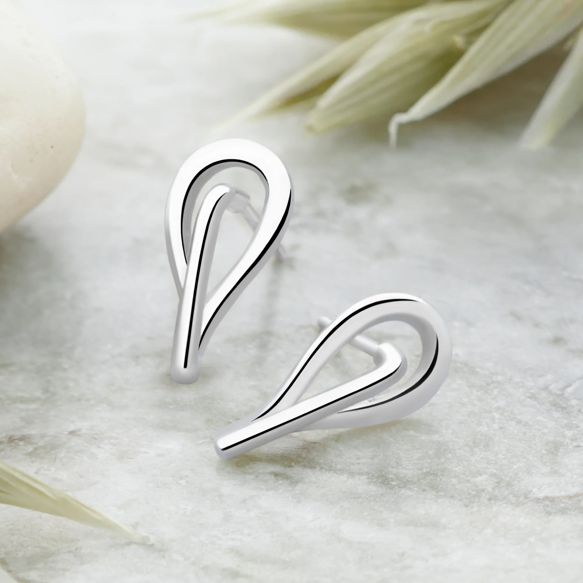 Sweet Silver Lining Earrings - Image 2